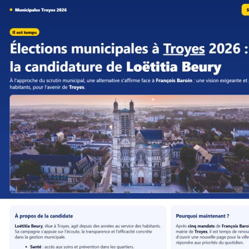 Election Municipales à Troyes